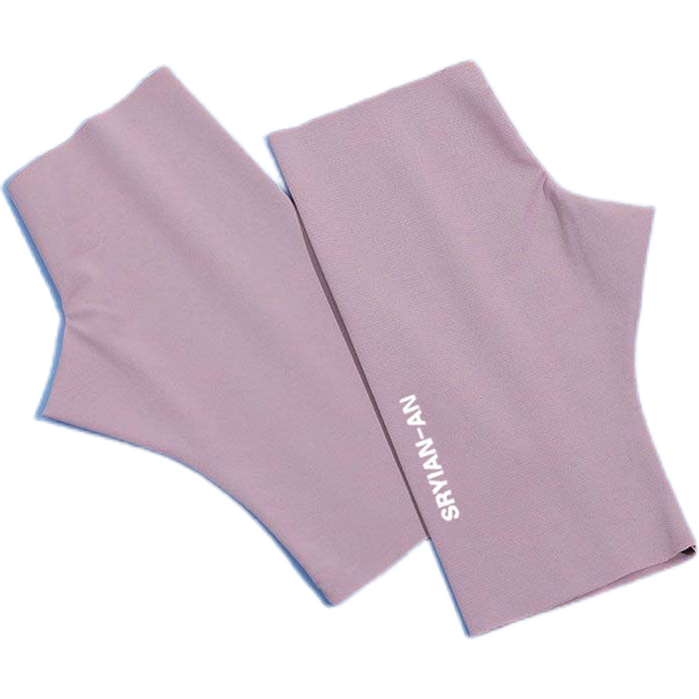 Női ice silk félujjas kesztyű UV védelem, egyszerű dizájn, ultra vékony, lélegző, érintőképernyős