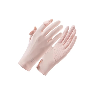 Női UV-védett kesztyű vezetéshez és kültéri kerékpározáshoz – légáteresztő Ice Silk nylon, érintőképernyő-kompatibilis