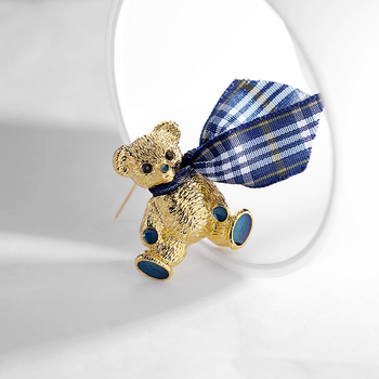 Καρφίτσα για πουλόβερ — βίντατζ ρετρό κινουμενό σχέδιο αρκούδας, κράμα, φινίρισμα ηλεκτροπλατίνας, γυναικείο ρετρό στυλ, ζωικό μοτίβο, πολυλειτουργική