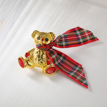 Καρφίτσα για πουλόβερ — βίντατζ ρετρό κινουμενό σχέδιο αρκούδας, κράμα, φινίρισμα ηλεκτροπλατίνας, γυναικείο ρετρό στυλ, ζωικό μοτίβο, πολυλειτουργική