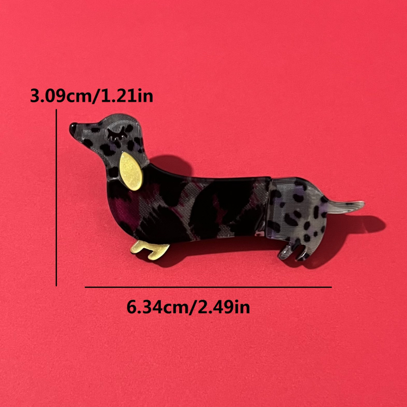 Akril Schnauzer kitűző, kézzel készített, rajzfilmszerű stílus, uniszex