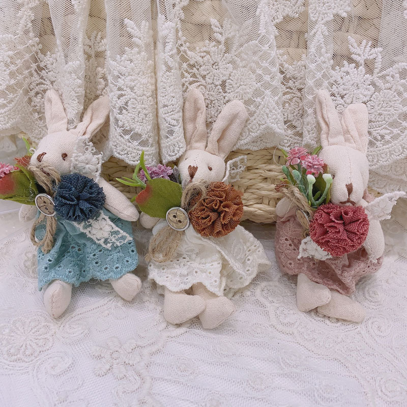 Λαγουδάκι καρφίτσα, χαριτωμένη διακόσμηση σε Mori στυλ για γυναίκες