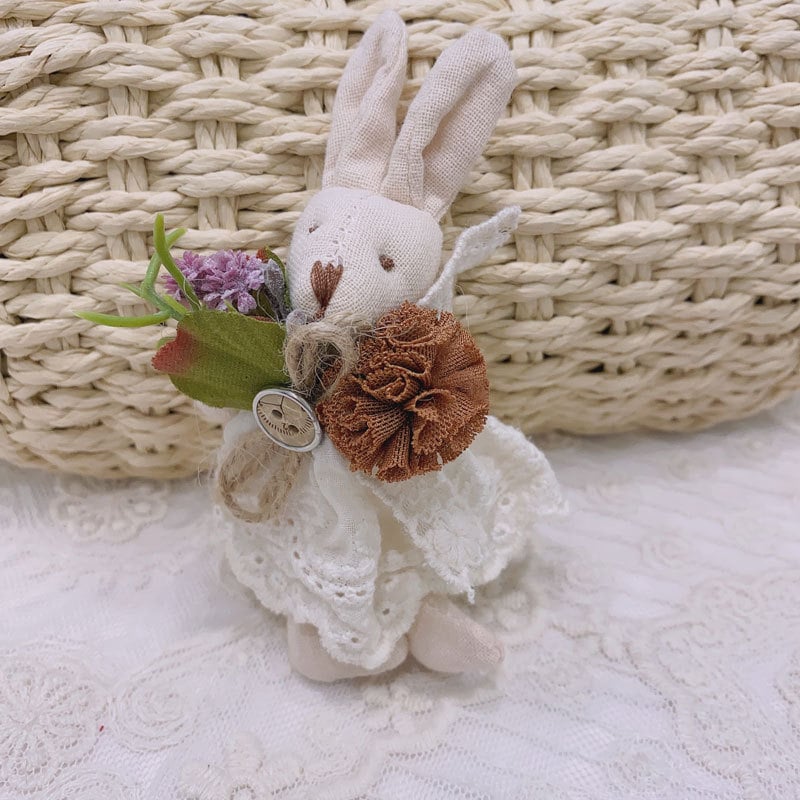 Λαγουδάκι καρφίτσα, χαριτωμένη διακόσμηση σε Mori στυλ για γυναίκες