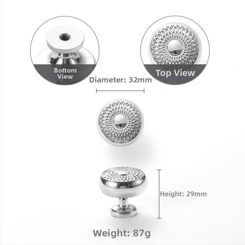 Kľučka na skriňu z medi v tvare ruže, model 301, pre dvere skriniek, skrine, vinotéky a zásuvky, moderný minimalistický štýl, ľahký luxus
