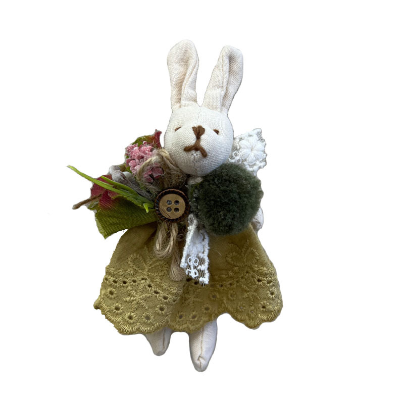 Καρφίτσα με μοτίβο λαγουδάκι, δαντελένιο τελείωμα, γλυκό καρτούν σχέδιο — Χειμώνας 2022