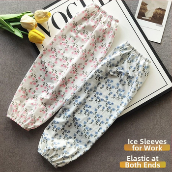 Dámske Ice Silk návleky s ochranou proti slnku — voľný rovný strih, proti znečisteniu, na vonkajšiu jazdu na bicykli, materiál Ice Silk s polyesterom, Ice Silk obsah 61–70%, leto 2025, pôvod Jinhua