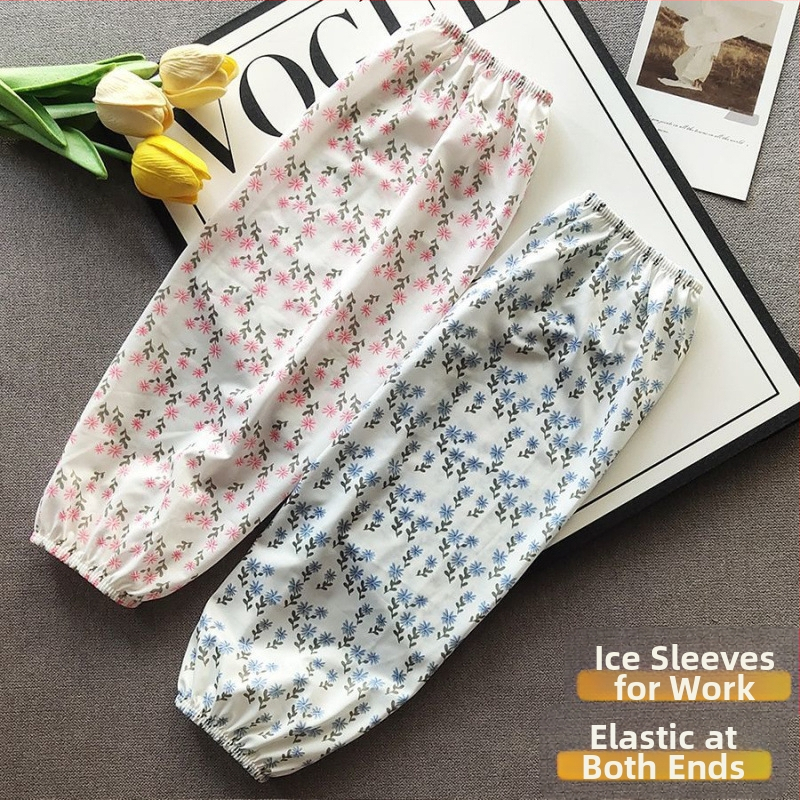 Dámske Ice Silk návleky s ochranou proti slnku — voľný rovný strih, proti znečisteniu, na vonkajšiu jazdu na bicykli, materiál Ice Silk s polyesterom, Ice Silk obsah 61–70%, leto 2025, pôvod Jinhua