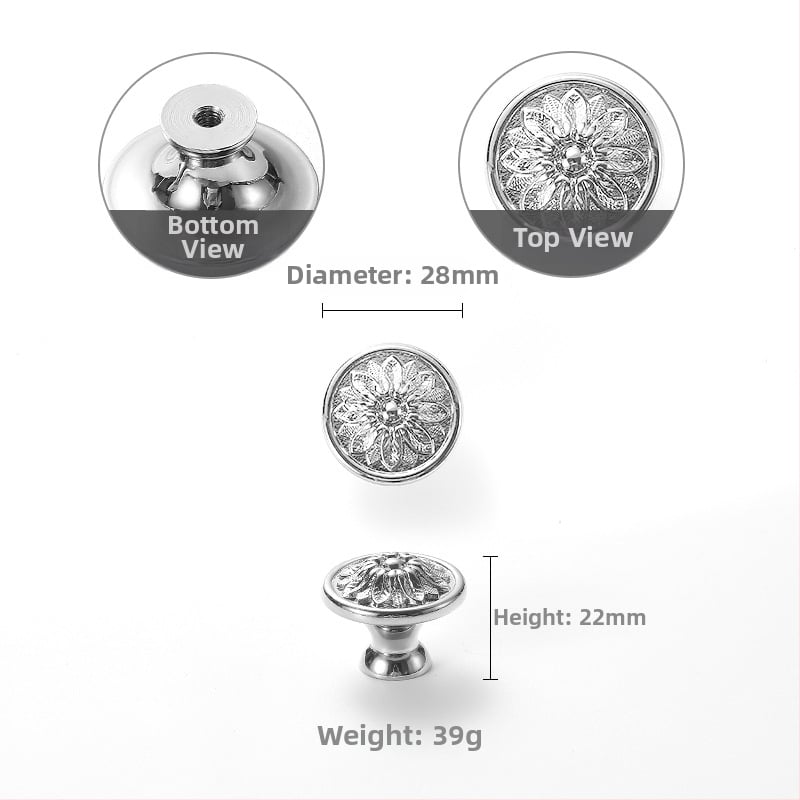 Rozes formas skapja rokturis, vara, modelis 301, Nu Sheng, mūsdienīgs minimālisms ar vieglu greznību