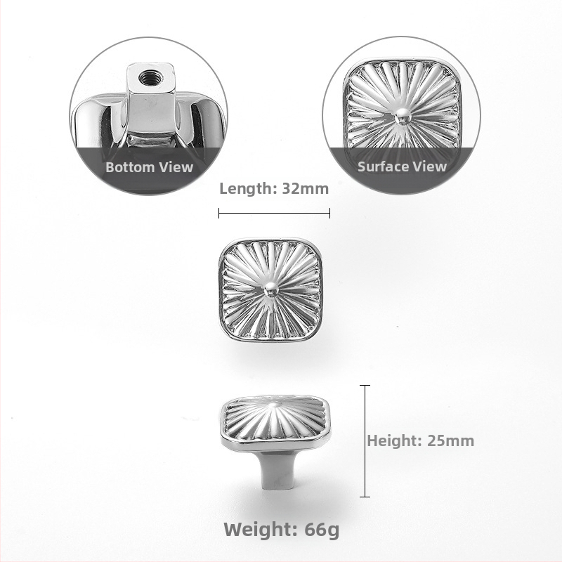 Skapja durvju rokturis ar rozes ziedu dizainu, franču stilā, vara materiāls, modelis 301