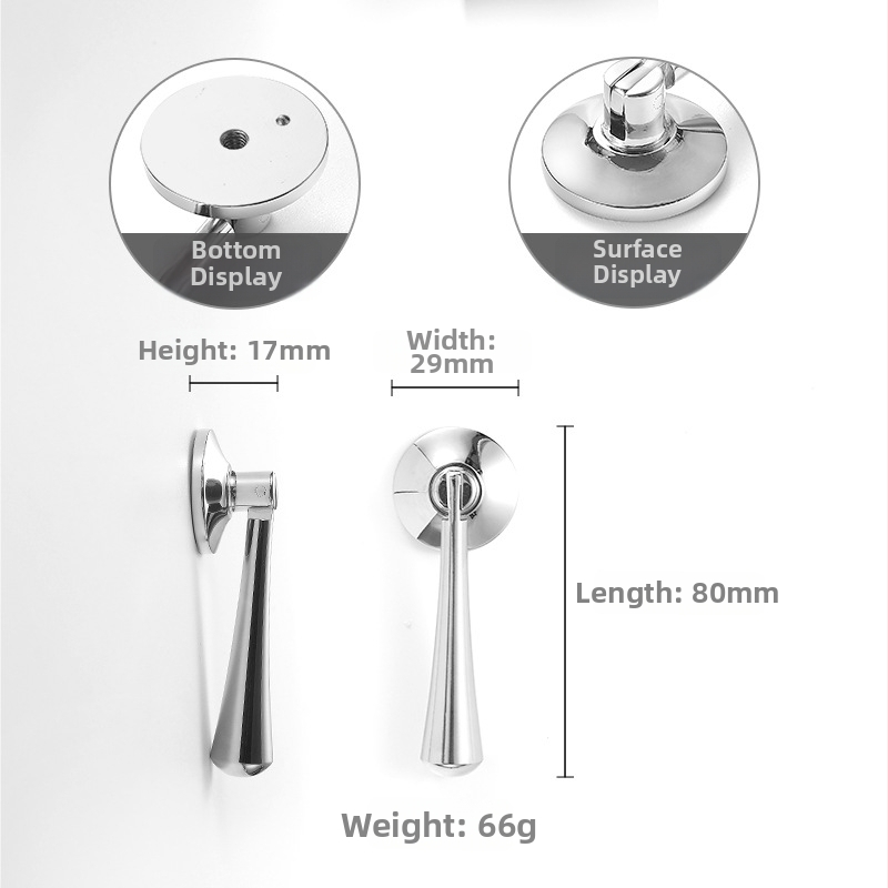 Skapja durvju rokturis ar rozes ziedu dizainu, franču stilā, vara materiāls, modelis 301