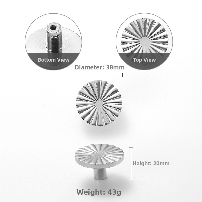 Vaska durvju rokturis ar rozes ziedu dizainu, vienas caurums uzstādīšana, modeļa 301, hromēts pārklājums