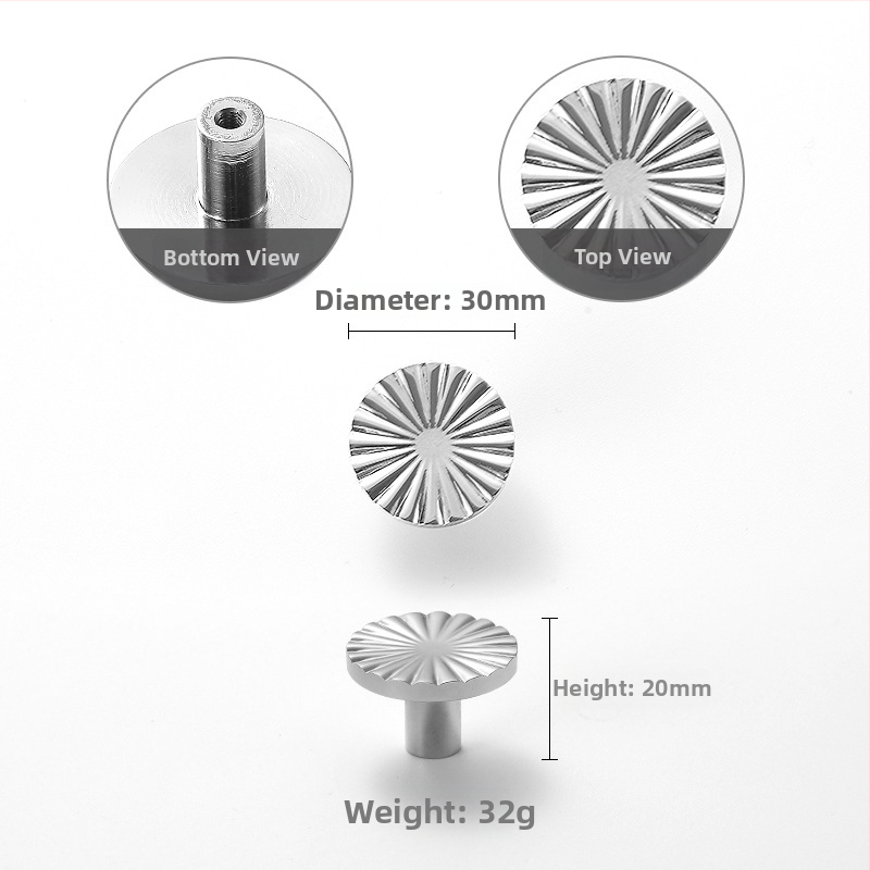 Vaska durvju rokturis ar rozes ziedu dizainu, vienas caurums uzstādīšana, modeļa 301, hromēts pārklājums