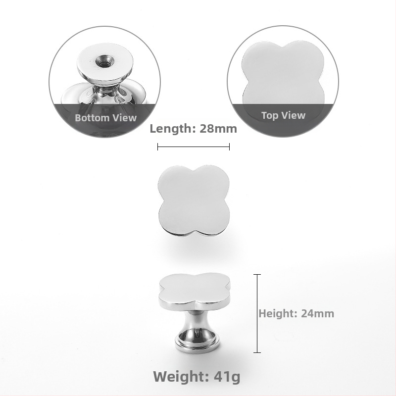 Nu Sheng 301 Sakausējuma skapju durvju rokturis, Rozes motīvs, Francijas stils, Vienas caurums dizains, Mūsdienīgs minimālisks luksuss