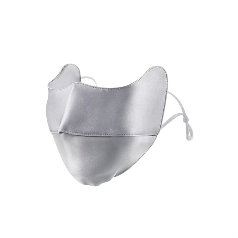Prozračna maska za lice s UV zaštitom, polupokriven dizajn, Tencel tkanina, glavna Sky Silk tkanina