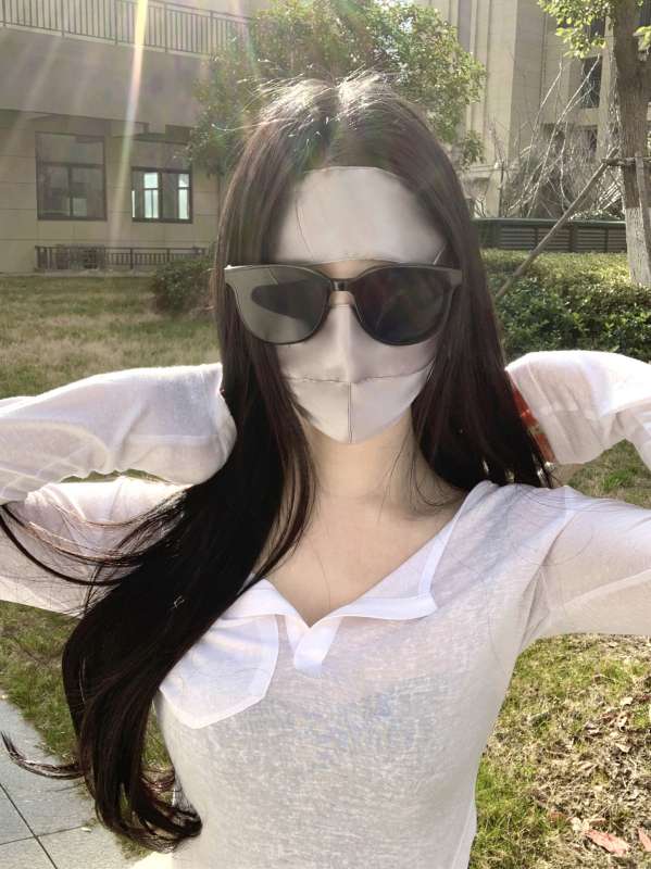 Maska za lice od dudove svile, potpuna zaštita lica, UV zaštita, prozračna, brzo se suši