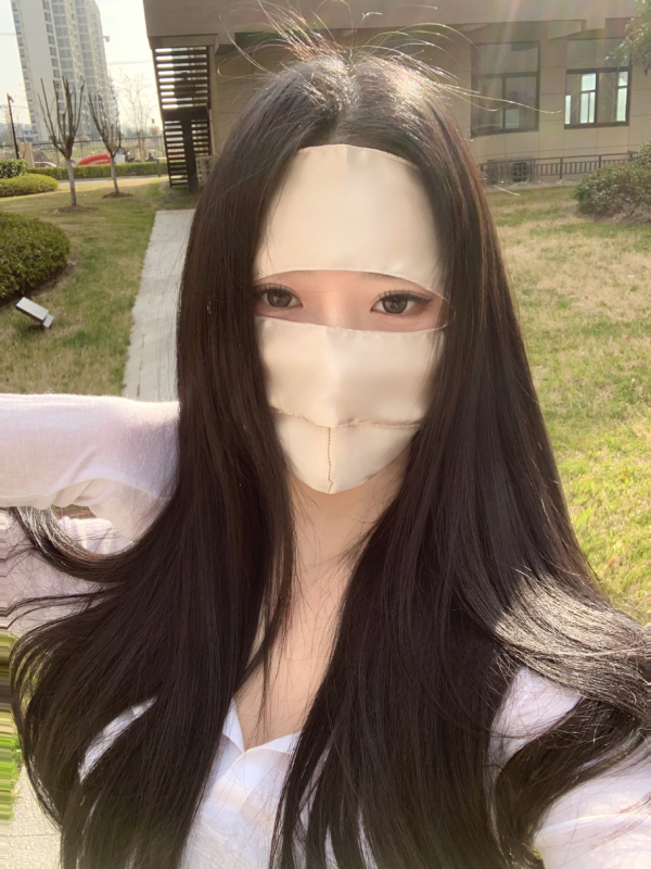 Maska za lice od dudove svile, potpuna zaštita lica, UV zaštita, prozračna, brzo se suši