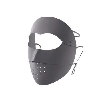 Maska za cijelo lice s UV zaštitom, s odvojivim zaštitnim štitom, prozračna Ice Silk tkanina za ljeto, zaštita očiju