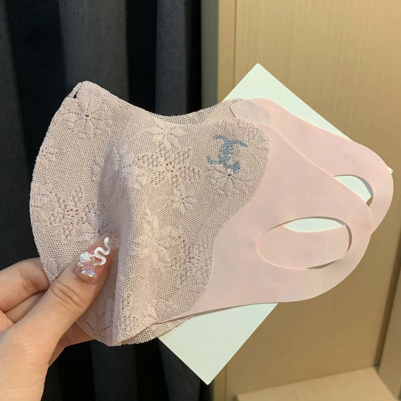 3D krajková UV ochranná maska z nylonu Ice-Silk, ľahká a priedušná