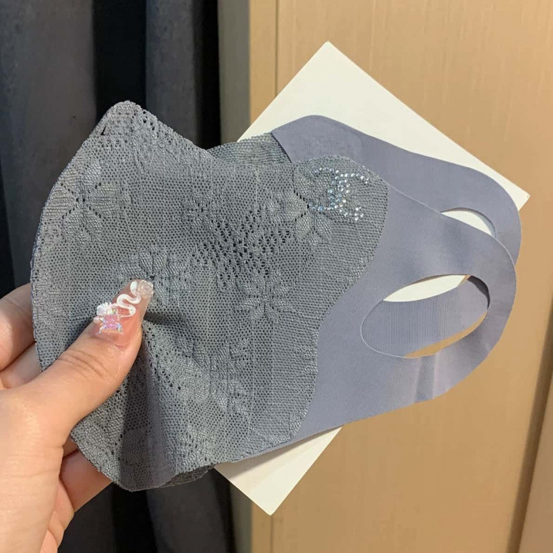3D krajková UV ochranná maska z nylonu Ice-Silk, ľahká a priedušná