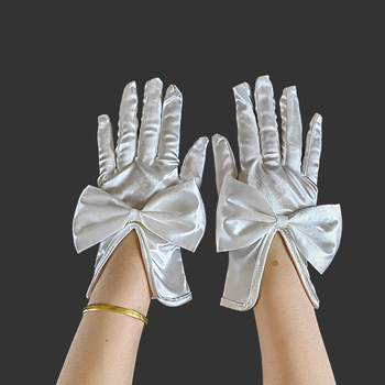 Satenske rukavice, vintage Hepburn stil, bez prstiju, minimalističke (Žene, Dekorativne, Za sve sezone, Prilagodljive)