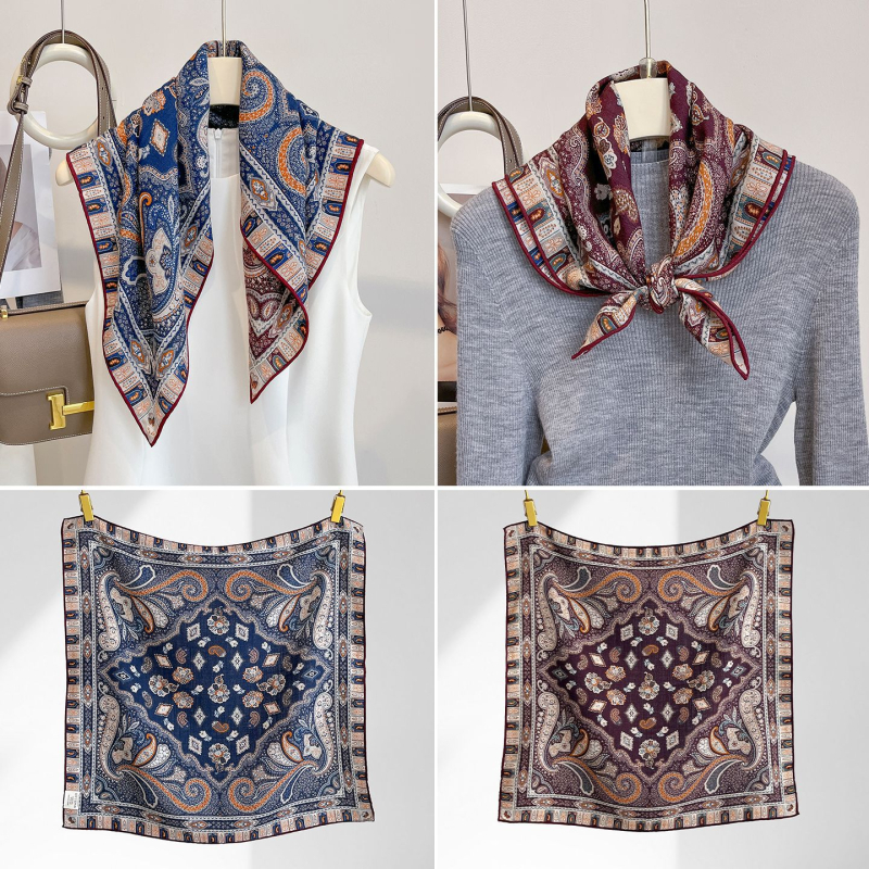 Șal din mătase de dud și lână | protecție ușoară pentru gât | potrivit pentru iarnă, primăvară și toamnă | lansare primăvara 2025