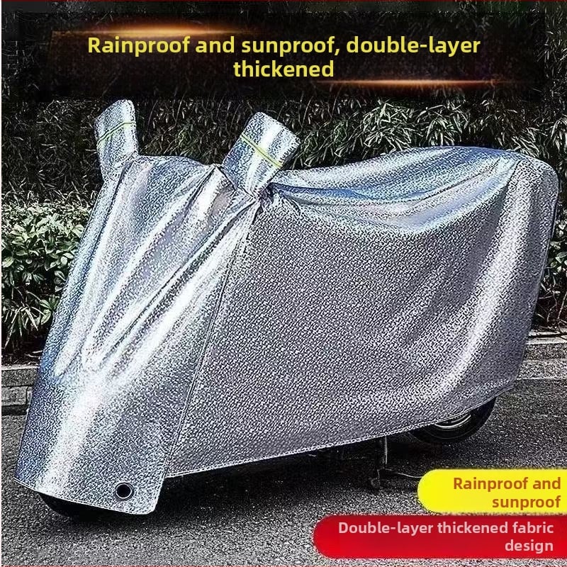 Chengbo aizsargpārklājs EV un motocikliem – lietusdrošs, saulesizturīgs un putekļu noturīgs – vienkāršs stils, visas sezonas