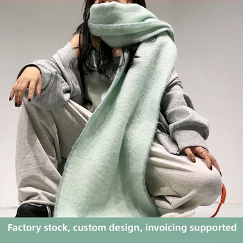 Unisex šal od vune, warp-knit, zimski