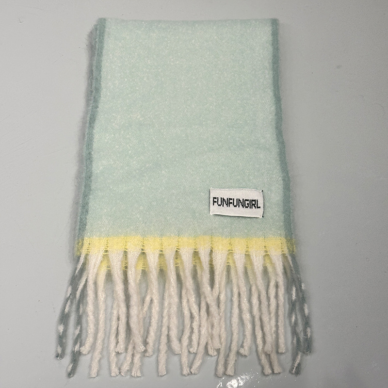 Unisex šal od vune, warp-knit, zimski
