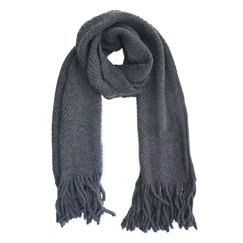 Šal od imitacijskog kašmira s poliestrom, jednostavna tkanina, topao, zimski stil, unisex stil