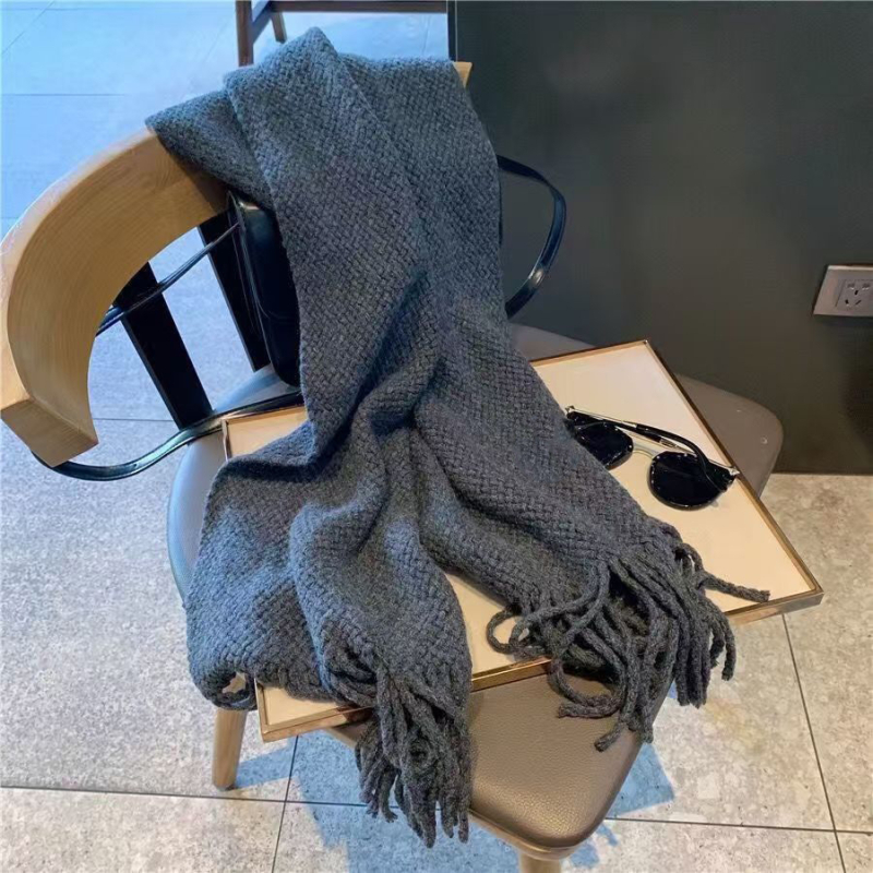 Šal od imitacijskog kašmira s poliestrom, jednostavna tkanina, topao, zimski stil, unisex stil