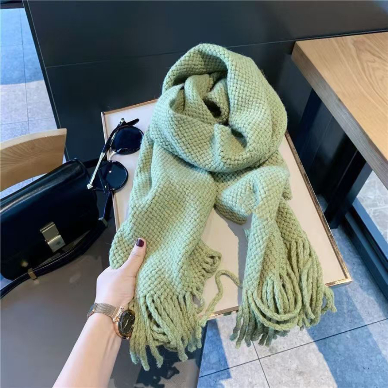 Šal od imitacijskog kašmira s poliestrom, jednostavna tkanina, topao, zimski stil, unisex stil