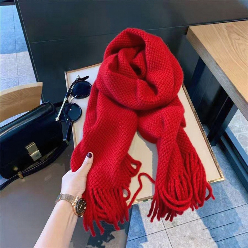 Šal od imitacijskog kašmira s poliestrom, jednostavna tkanina, topao, zimski stil, unisex stil