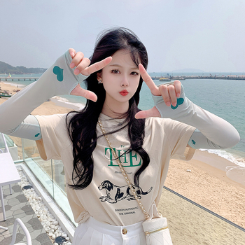 Női UV-védő karvédők vezetéshez, Ice Silk anyag, poliészter–elasztán keverék, vékony kialakítás