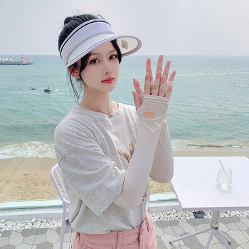 Női UV-védő karvédők vezetéshez, Ice Silk anyag, poliészter–elasztán keverék, vékony kialakítás