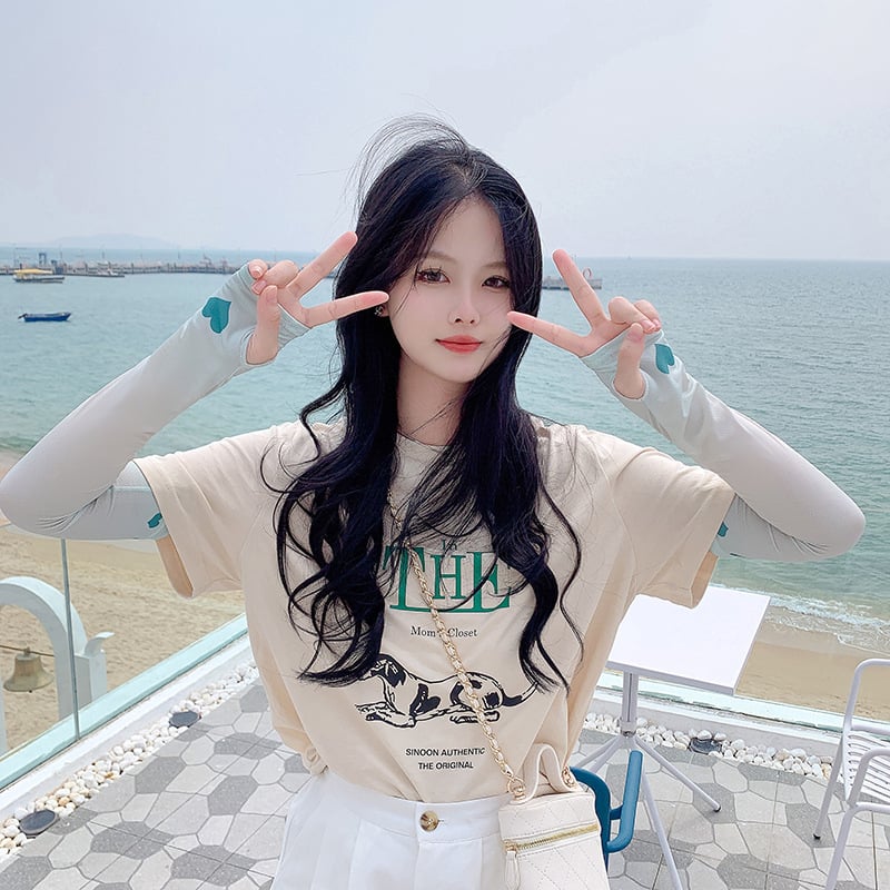 Női UV-védő karvédők vezetéshez, Ice Silk anyag, poliészter–elasztán keverék, vékony kialakítás