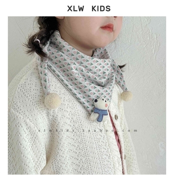 Dječji šal za vrat u korejskom stilu za zimu, s motivom tulipana, topao i udoban • Način tkanja: warp knitting • Funkcija: održava toplinu • Sezona: zima • Materijal: pamuk • Oblik: srednja duljina