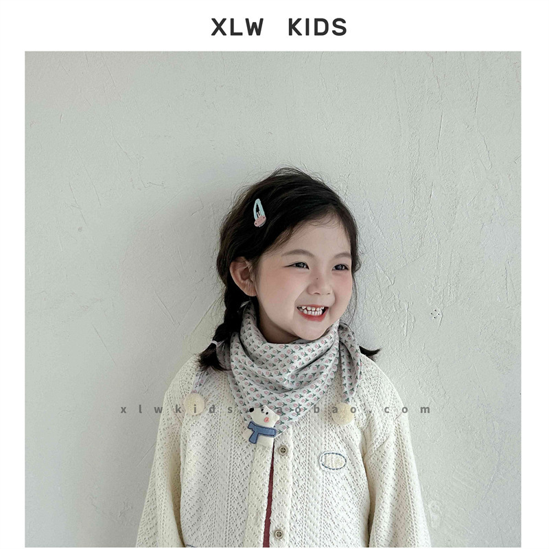 Dječji šal za vrat u korejskom stilu za zimu, s motivom tulipana, topao i udoban • Način tkanja: warp knitting • Funkcija: održava toplinu • Sezona: zima • Materijal: pamuk • Oblik: srednja duljina