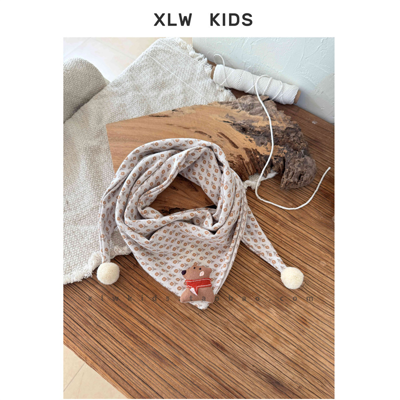 Dječji šal za vrat u korejskom stilu za zimu, s motivom tulipana, topao i udoban • Način tkanja: warp knitting • Funkcija: održava toplinu • Sezona: zima • Materijal: pamuk • Oblik: srednja duljina