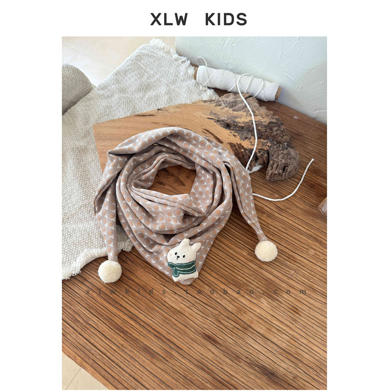 Dječji šal za vrat u korejskom stilu za zimu, s motivom tulipana, topao i udoban • Način tkanja: warp knitting • Funkcija: održava toplinu • Sezona: zima • Materijal: pamuk • Oblik: srednja duljina