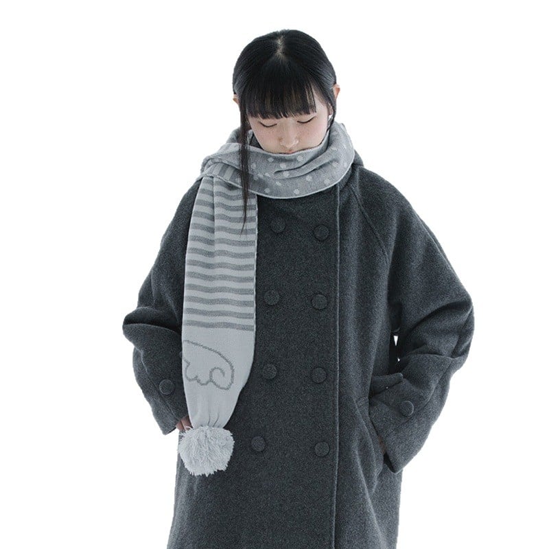 Шал от имитационен кашмир, ръчно плетен, памук и вълна, поддържа топло, Зимна колекция 2025