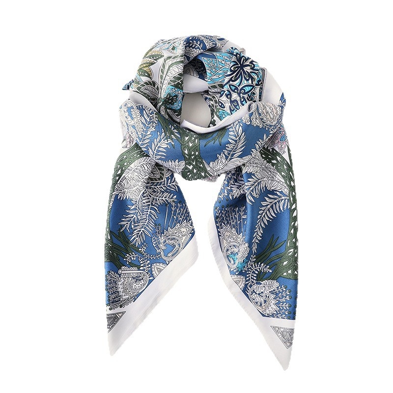 Ispisani satenski kvadratni šal od poliestera, ljetni stil, podrijetlo Zhejiang, udio poliestera 71-80%