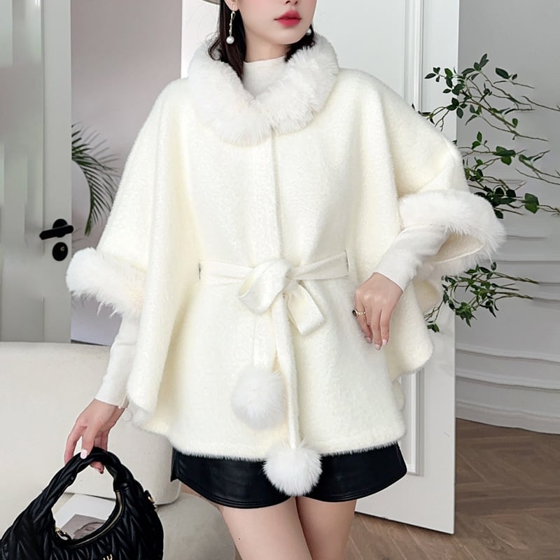 Ženski zimski kaput-šal s dugim rukavima, vlakna od poliestera, jacquard pletenje, održava toplinu, elegantan ženski kardigan stil