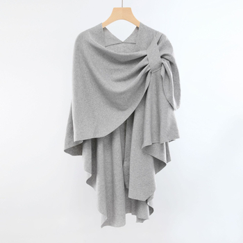 Ženski dijagonalno pleteni šal, jesen-zima moda, monokromatski uzorak, warp pletenje, osnovna vlakna, zadržava toplinu