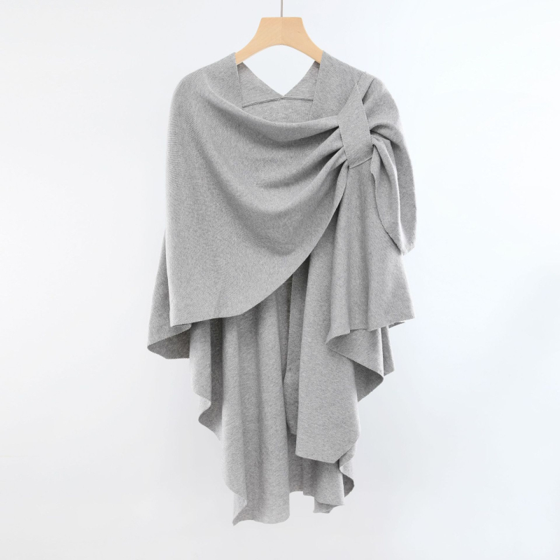 Ženski dijagonalno pleteni šal, jesen-zima moda, monokromatski uzorak, warp pletenje, osnovna vlakna, zadržava toplinu