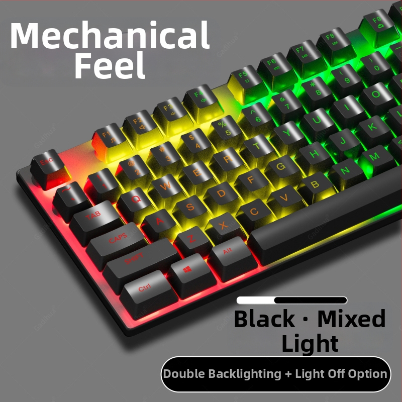 Káblová klávesnica s ≥98 klávesami, ergonomický dizajn, ne‑mechanická