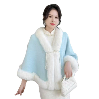 Naistele mõeldud kootud mantel rahvusliku stiiliga, akrüül/sünteetiline vill, džakard-kude, hoiab sooja