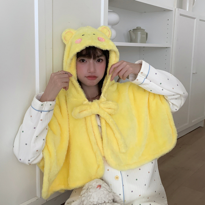 Kapucnasta deka od pliša – satenska tkanina, jednobojni uzorak, za jesen, unisex