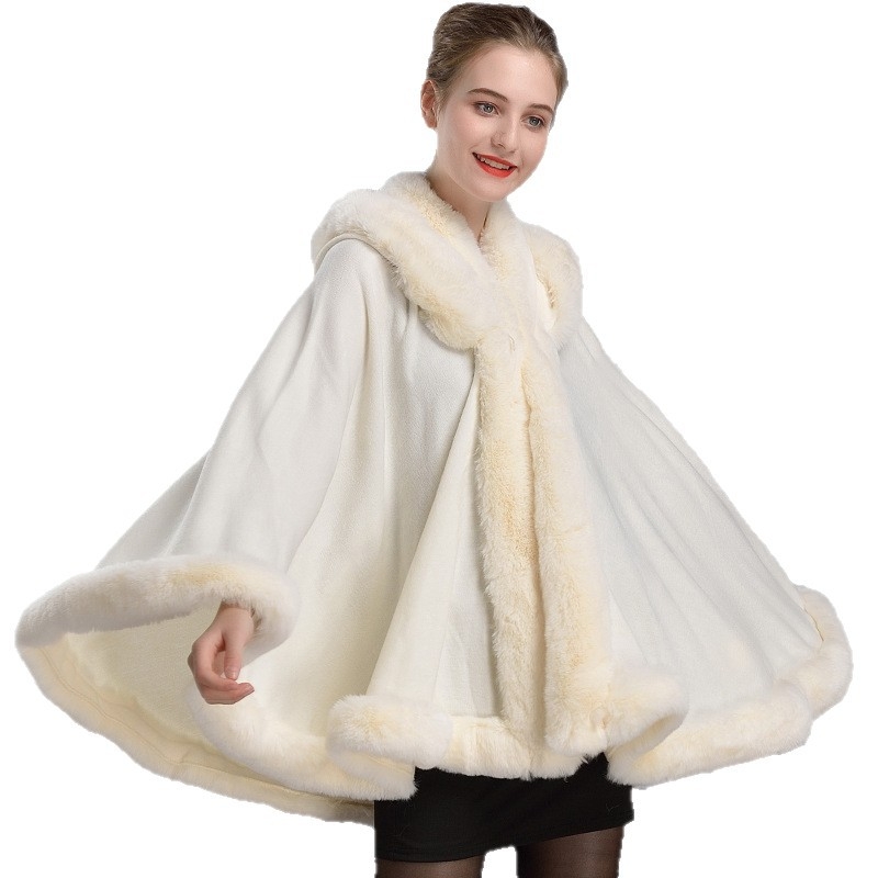 Γυναικεία μανδύα με κουκούλα από πολυεστερικές ίνες, διατηρεί τη ζεστασιά, για χειμώνα-άνοιξη-φθινόπωρο, άνοιξη 2025