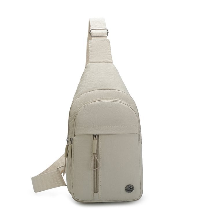 Sieviešu crossbody soma ar pilsētas minimālisma stilu, audums, 2025. gada pavasaris, poliestera oderējums, rāvējslēdzēja atvērums, iekšējā rāvējslēdzēja kabata, iekšējā patch kabata