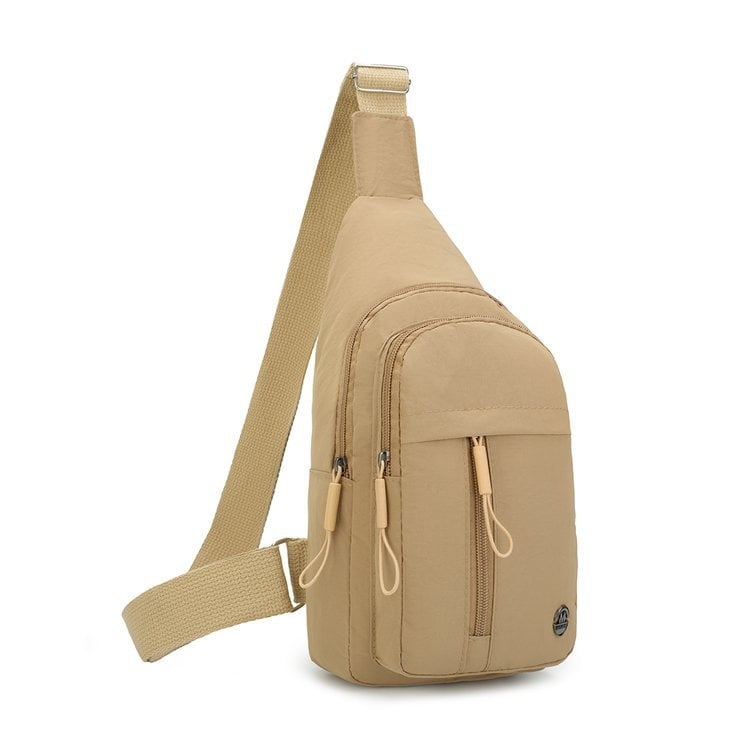 Sieviešu crossbody soma ar pilsētas minimālisma stilu, audums, 2025. gada pavasaris, poliestera oderējums, rāvējslēdzēja atvērums, iekšējā rāvējslēdzēja kabata, iekšējā patch kabata